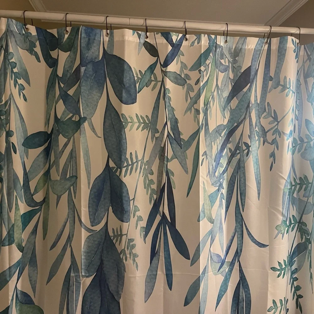 Leaf and Plant Shower Curtain